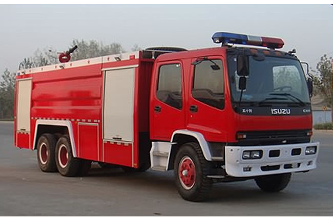 慶鈴五十鈴后雙橋泡沫消防車(chē)