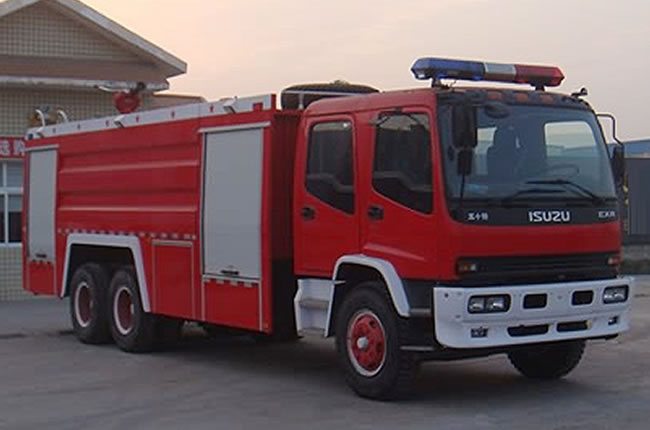 慶鈴五十鈴后雙橋泡沫消防車(chē)臉部圖片