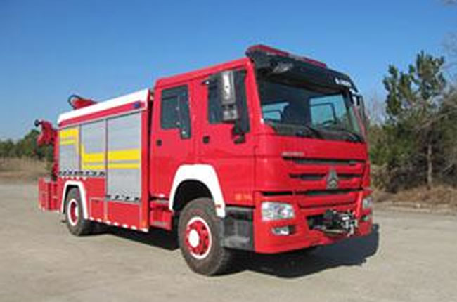 重汽豪沃牌搶險救援消防車
